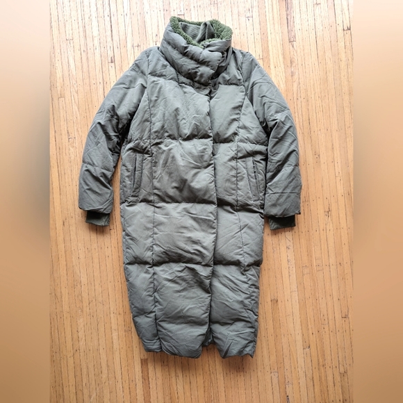 Army-green Streetwear Down Jacket - Picture 1 of 3